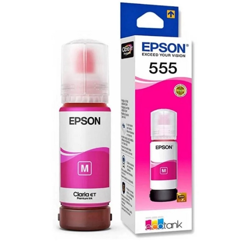 BOTELLA TINTA EPSON T555 70ML PÁG. 6.200 MAGENTA T555320-AL - 1