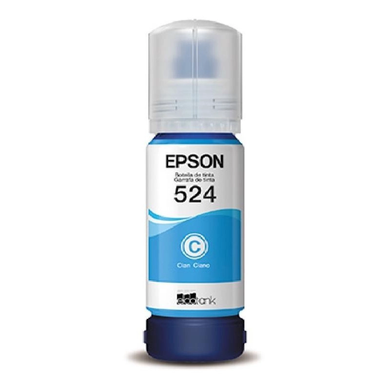 BOTELLA DE TINTA EPSON T524 17ML PAG. 6.000 CYAN T524220-AL - 2