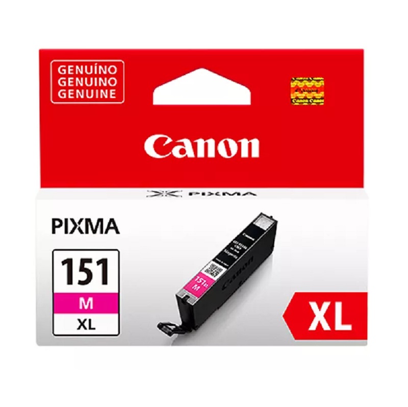 CARTUCHO DE TINTA CANON CLI-151 XL 11ML PAG. 332 MAGENTA 6479B001 - 1