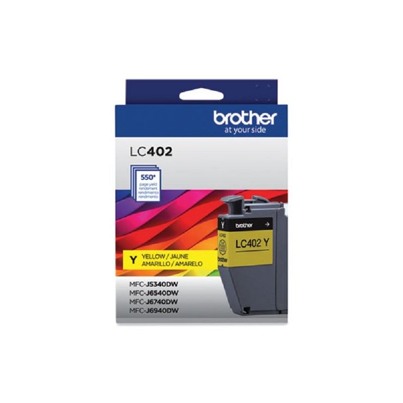 CARTUCHO DE TINTA BROTHER LC402YS 550 PAG. AMARILLO - 1