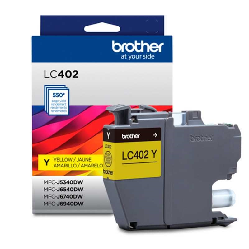 CARTUCHO DE TINTA BROTHER LC402XLYS XL 1.500 PAG. AMARILLO - 1