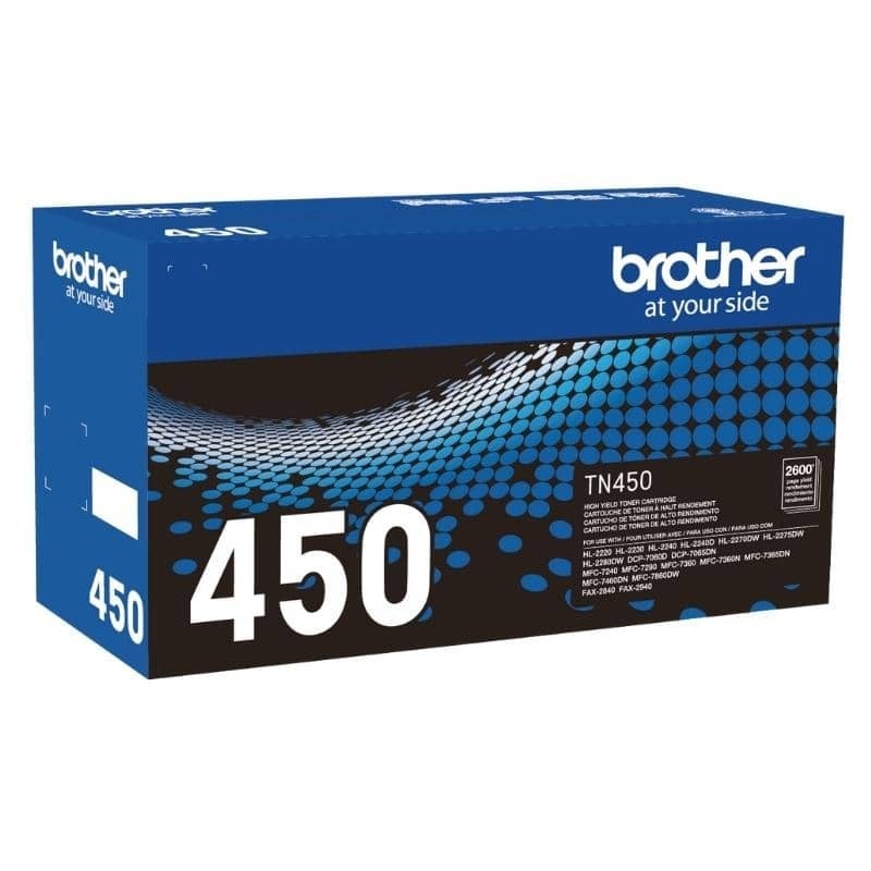 CARTUCHO BROTHER TÓNER TN-450 2.600 PÁG. NEGRO - 1