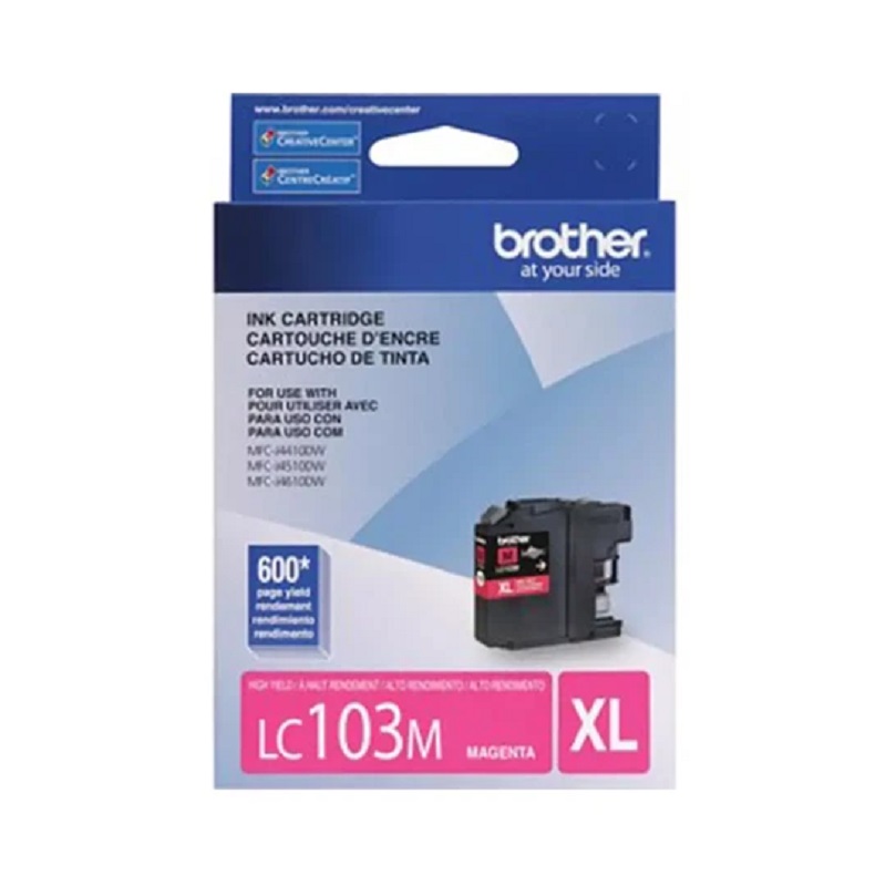 CARTUCHO BROTHER TINTA LC103M XL 600 PÁG. MAGENTA - 1