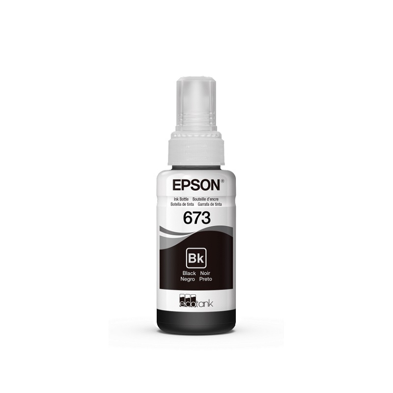 BOTELLA DE TINTA EPSON T673 70ML PAG. 2.200 NEGRO T673120-AL - 2