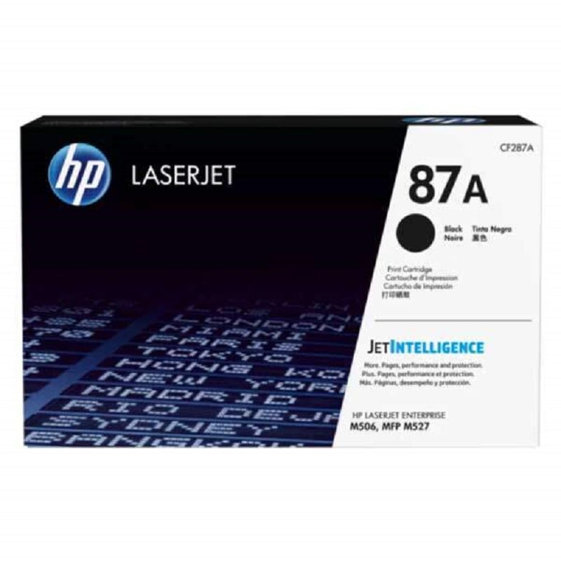 CARTUCHO HP TÓNER 87A PÁG. 8.550 NEGRO CF287A - 1
