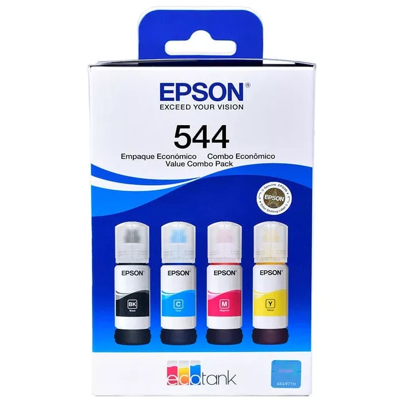 BOTELLA TINTA EPSON T544 65ML PÁG. 4.500 C-M-A-N T544520-4P - 1