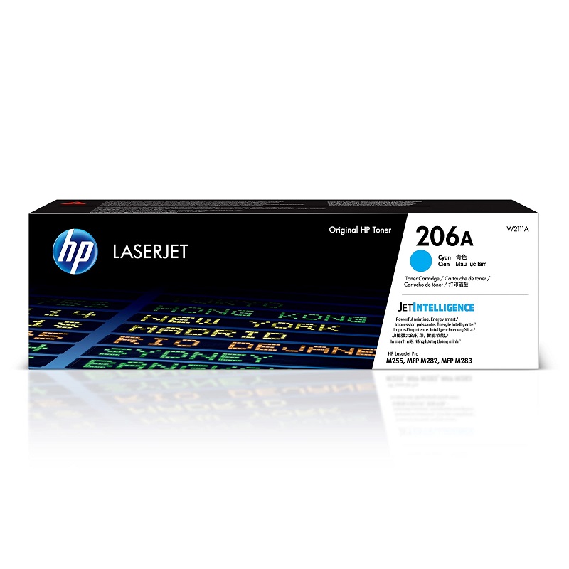 CARTUCHO DE TONER HP 206A PAG. 1.250 CYAN W2111A - 1