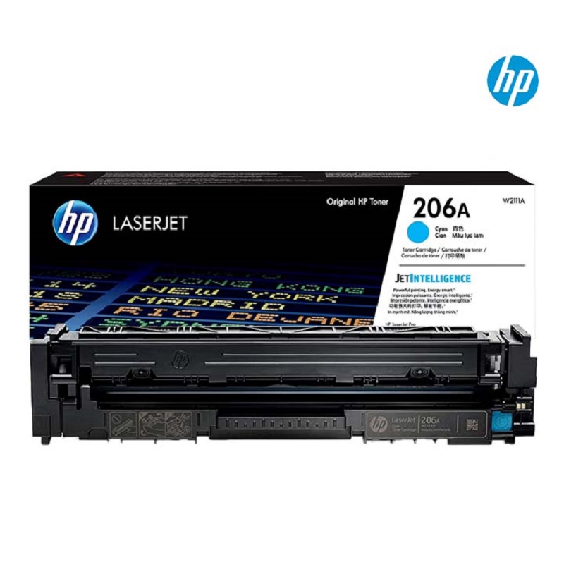 CARTUCHO DE TONER HP 206A PAG. 1.250 CYAN W2111A - 2