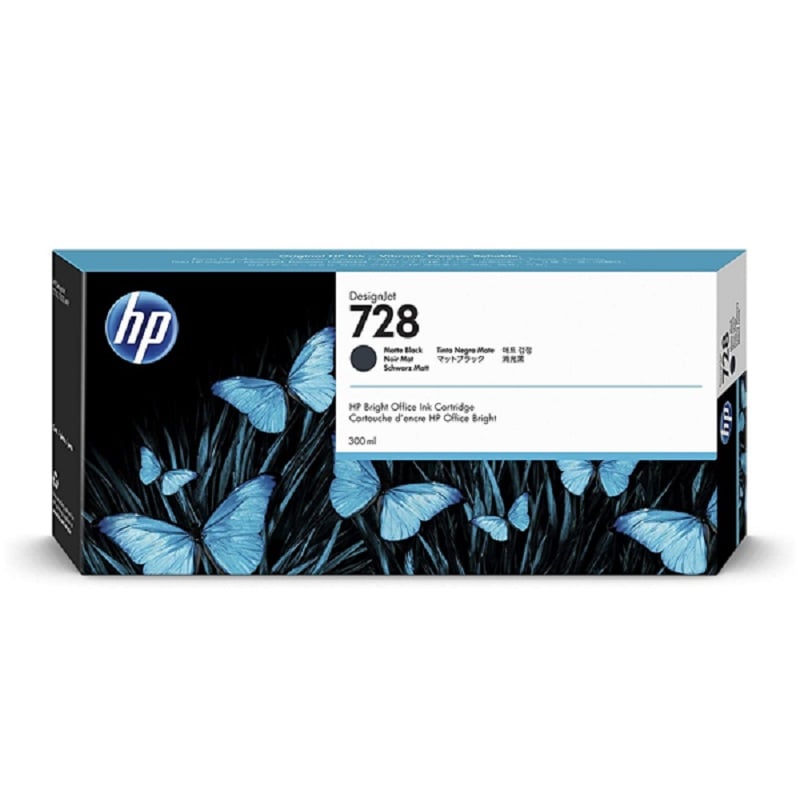 CARTUCHO DE TINTA HP 728 300ML NEGRO MATE F9J68A - 1