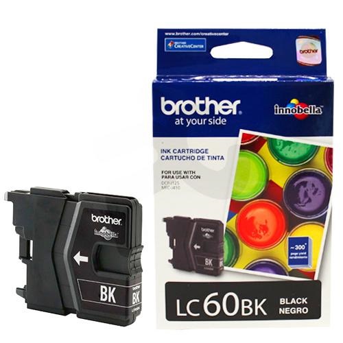 CARTUCHO BROTHER TINTA LC-60BK 260 PÁG. NEGRO - 1