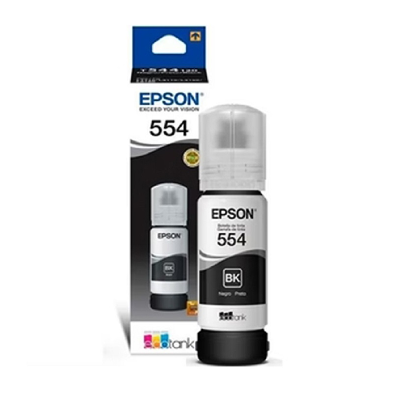 BOTELLA TINTA EPSON T554 70ML PÁG. 6.700 NEGRO T554120-AL - 1