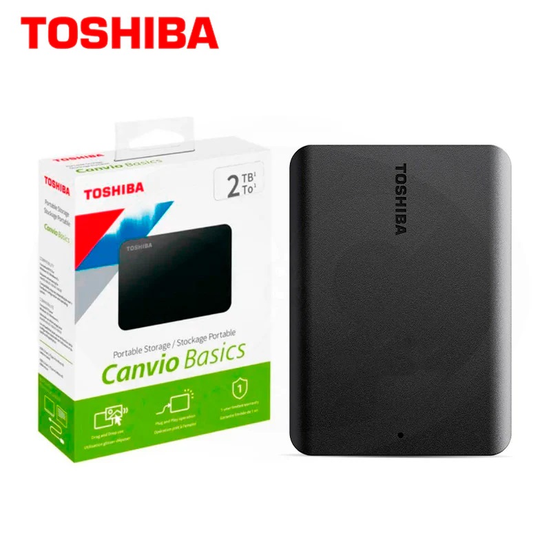 DISCO DURO TOSHIBA EXTERNO CANVIO BASICS 2TB USB 3.0 NEGRO - 2