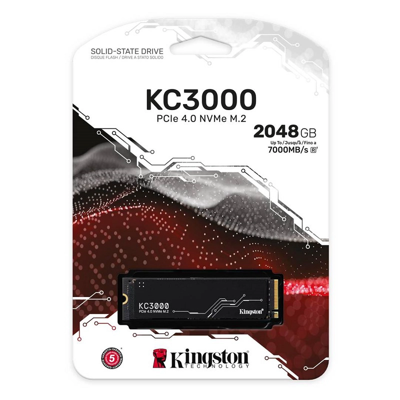 UNIDAD SSD KINGSTON KC3000 1TB M.2 NVME PCIE 4.0 HASTA 7.000 MB/S - 2