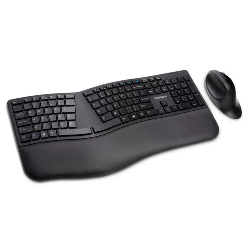 TECLADO Y MOUSE KENSINGTON PRO FIT ERGO INALAMBRICOS DONGLE USB NEGRO - 1