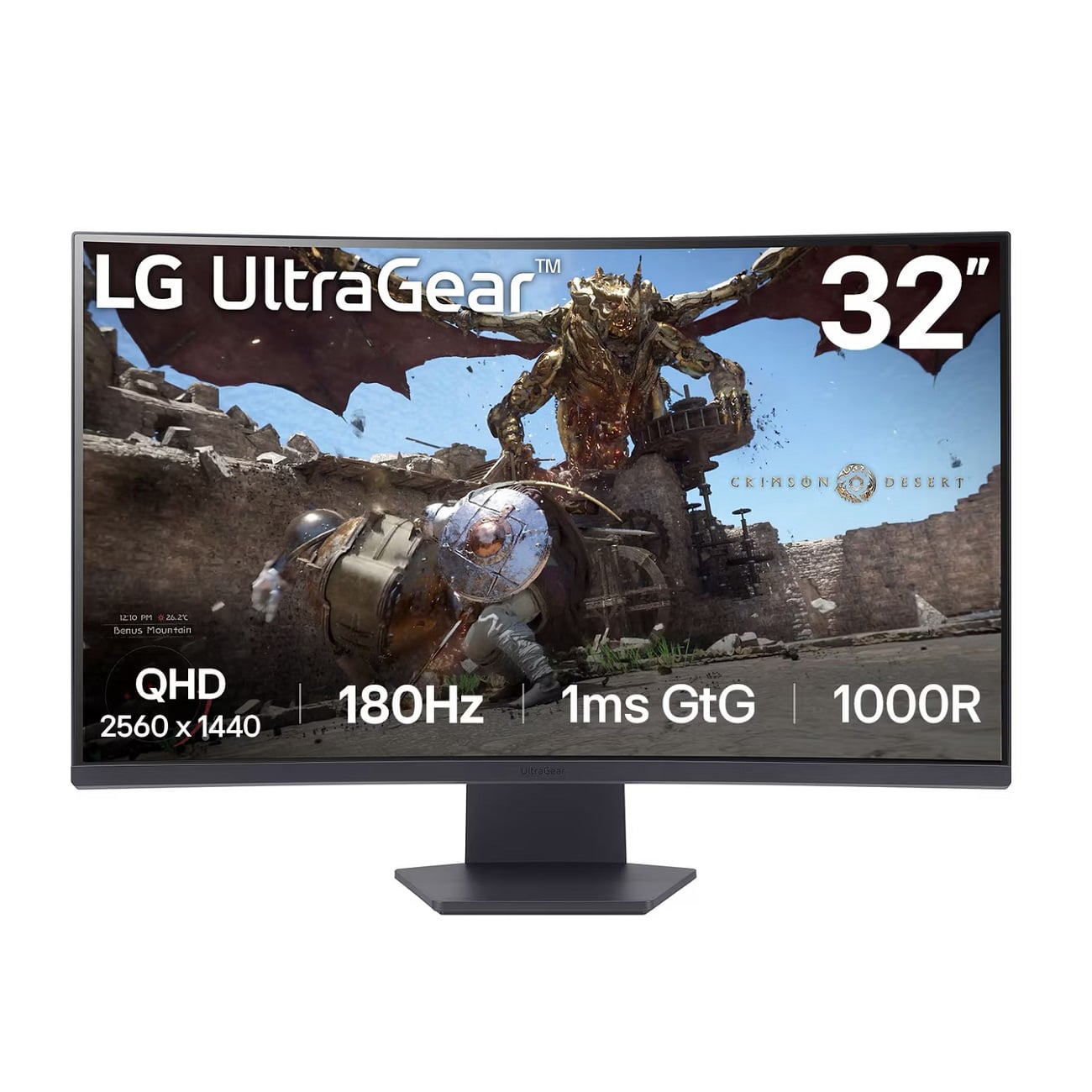 MONITOR GAMER LG ULTRAGEAR 32' QHD D-PORT,HDMI CURVO - 1
