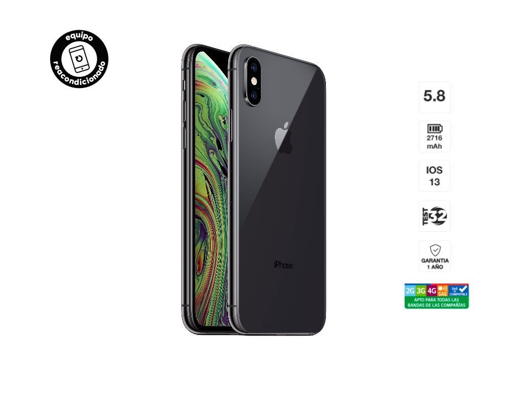 IPHONE XS 256GB NEGRO - REACONDICIONADO | NEGRO