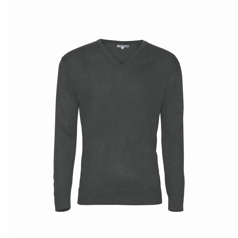 SWEATER CLÁSICO MANGA LARGA CUELLO V - 1