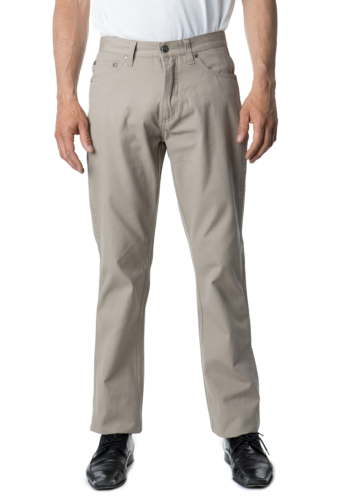 PANTALÓN HOMBRE KOTTING BEIGE CANVAS 5 BOLSILLOS - 1