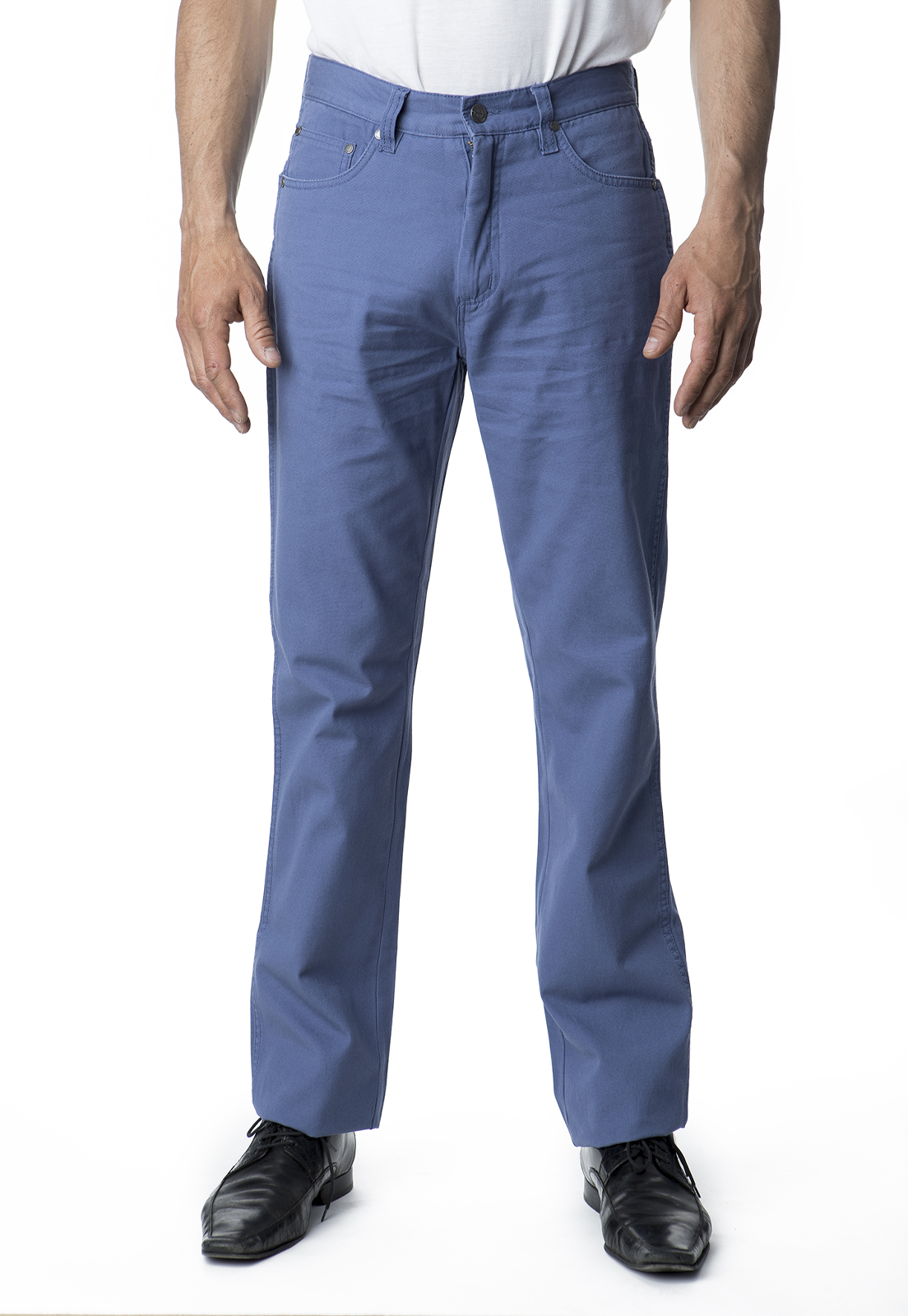PANTALÓN HOMBRE KOTTING AZUL CANVAS 5 BOLSILLOS - 1