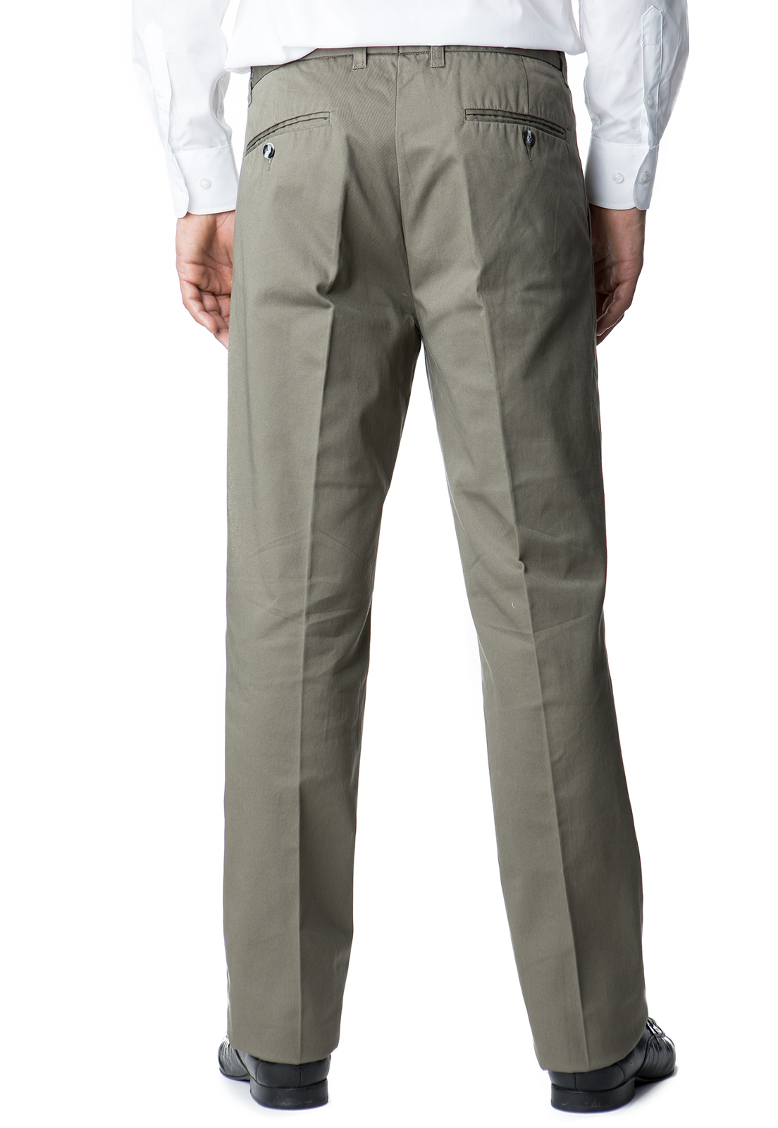 PANTALÓN HOMBRE KOTTING VERDE GABARDINA PINZADO - 2