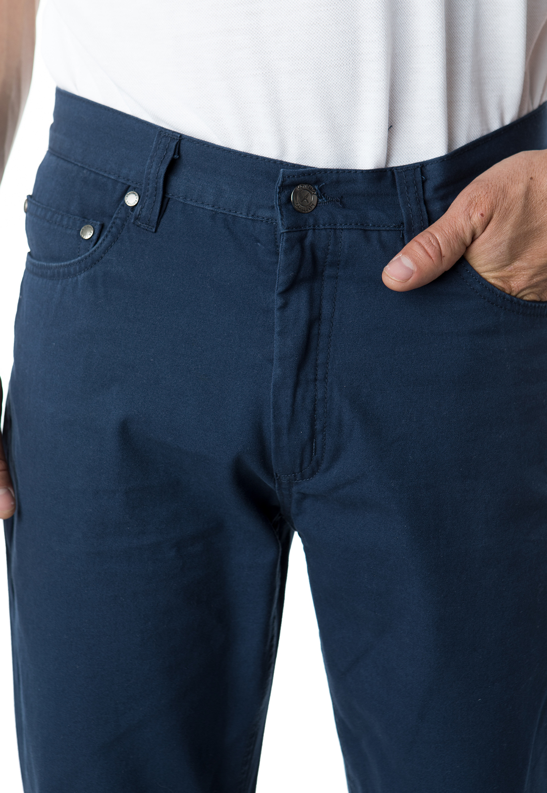 PANTALÓN HOMBRE KOTTING AZUL CANVAS 5 BOLSILLOS - 1