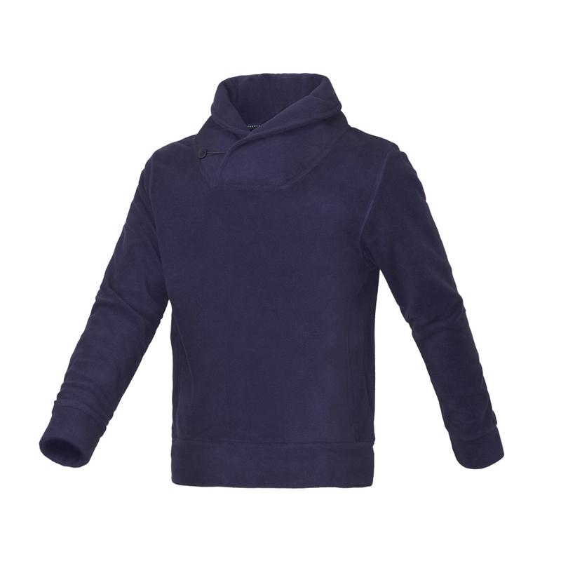 POLAR CUELLO CRUZADO AZUL MARINO NIÑO - 1
