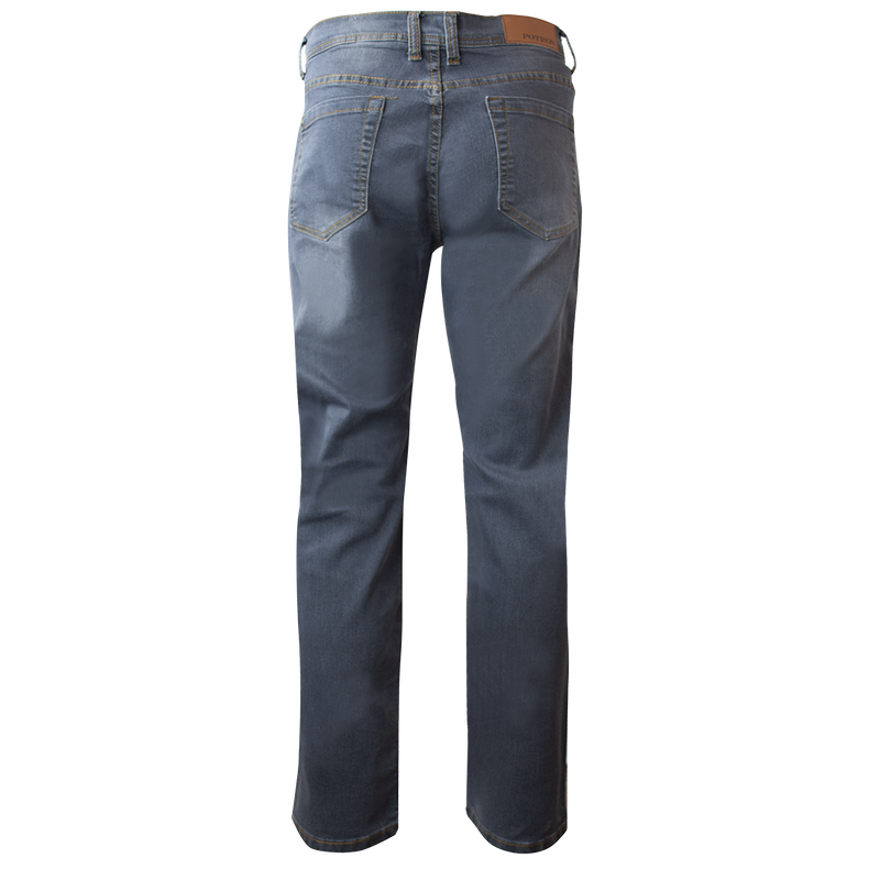 JEANS HOMBRE POTROS GRIS OSCURO LINEA SPANDEX SLIM FIT - 4