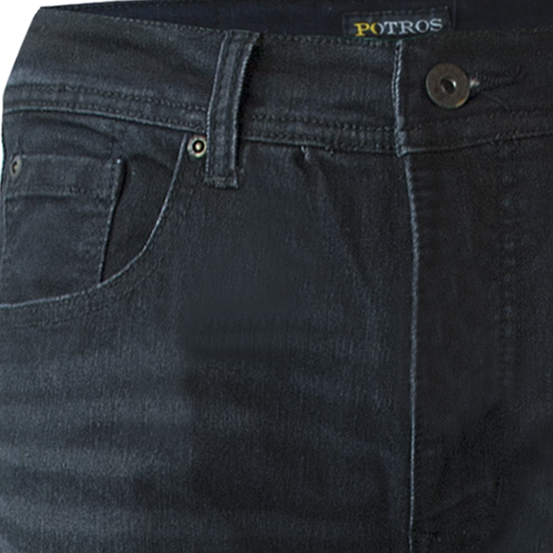 JEANS LINEA SPANDEX SLIM FIT EN COLOR NEGRO - 6