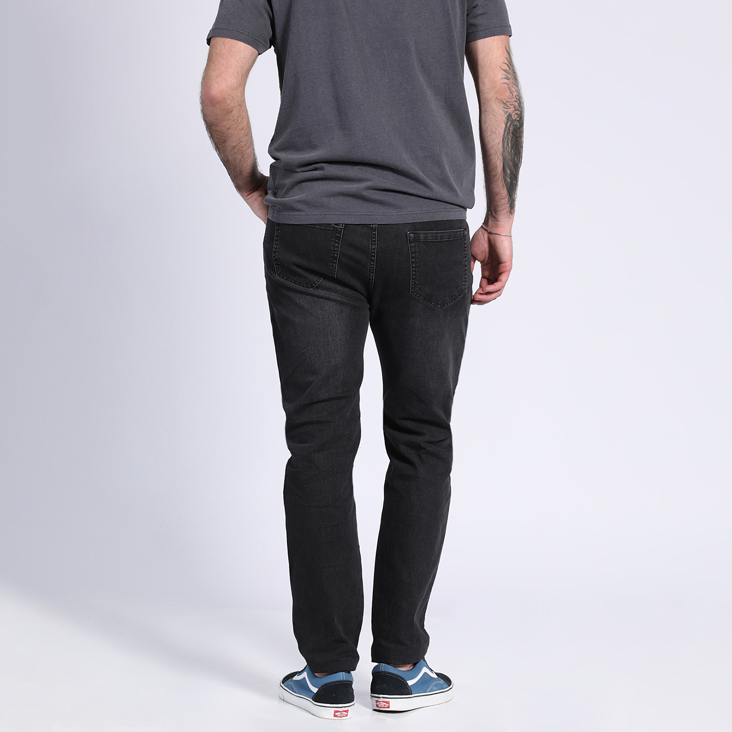 JEANS LINEA SPANDEX SLIM FIT EN COLOR NEGRO - 8