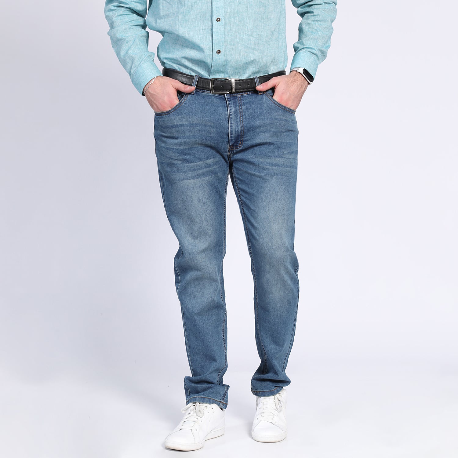 JEANS HOMBRE SPANDEX SLIM FIT DENIM ALGODÓN ELASTIZADO - 1