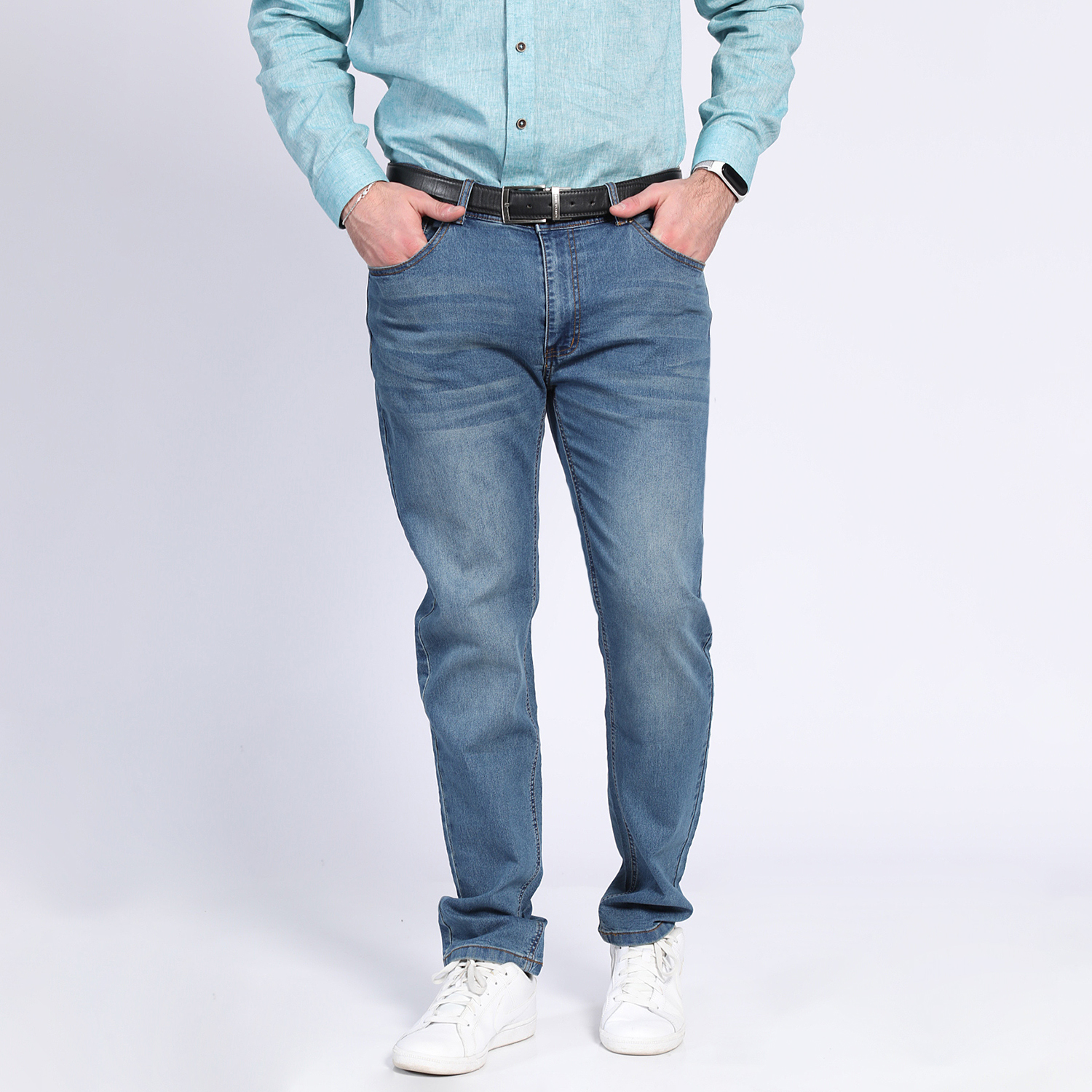 JEANS HOMBRE SPANDEX SLIM FIT DENIM ALGODÓN ELASTIZADO - 1