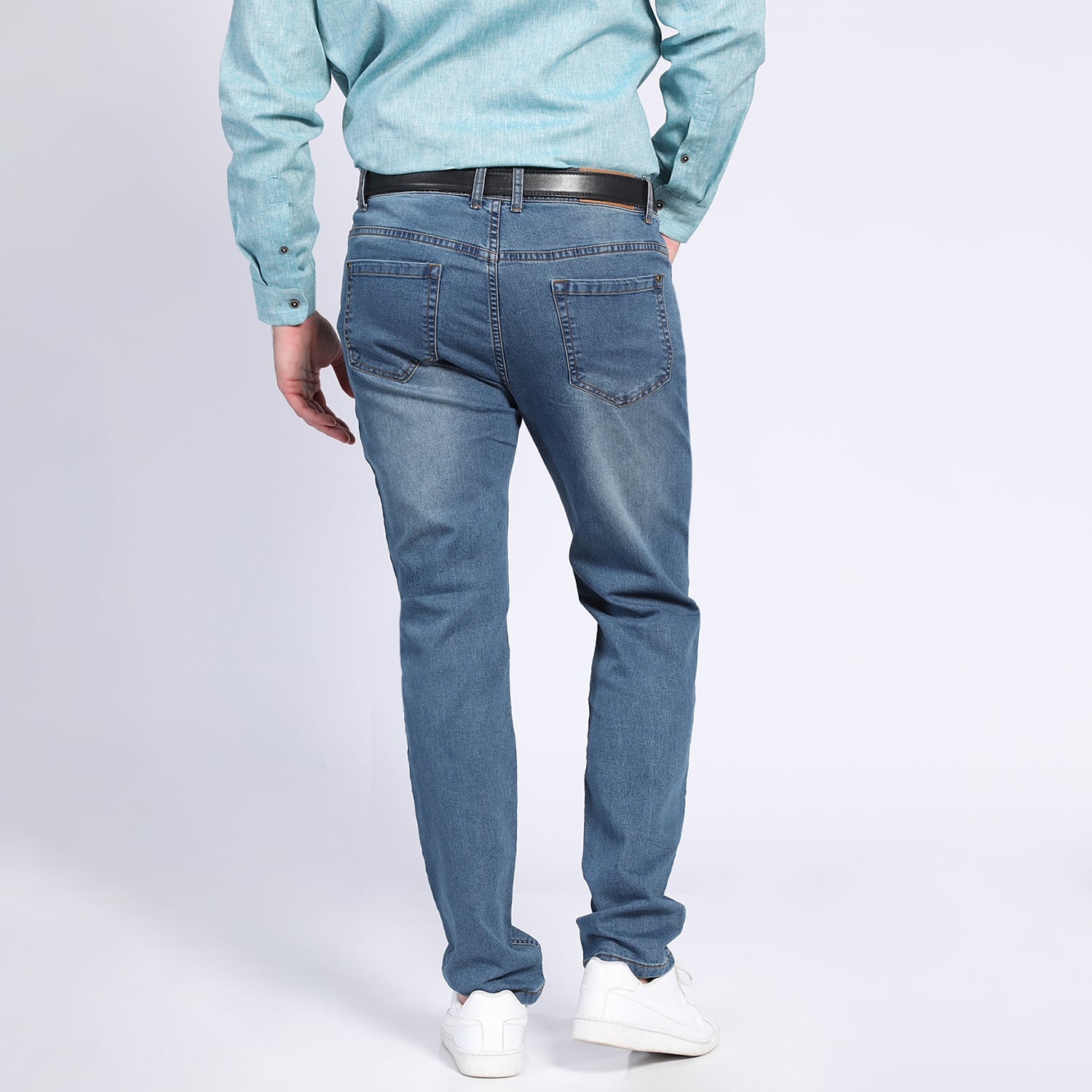 JEANS HOMBRE SPANDEX SLIM FIT DENIM ALGODÓN ELASTIZADO - 2