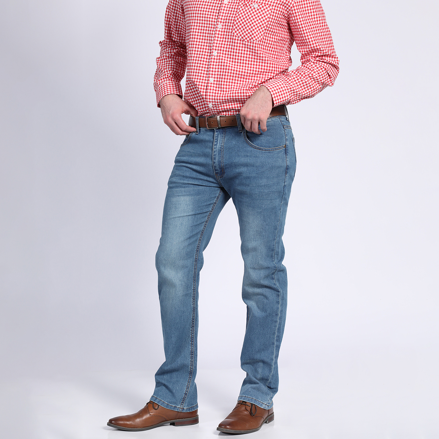 JEANS HOMBRE POTROS DENIM LINEA SPANDEX REGULART FIT - 2