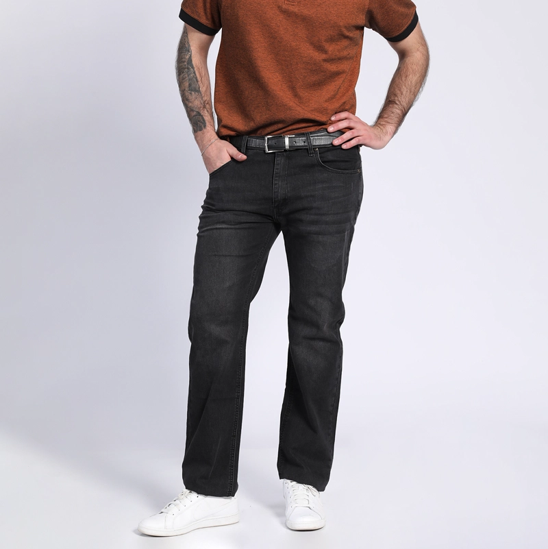 JEANS HOMBRE POTROS NEGRO LINEA SPANDEX REGULART FIT - 1