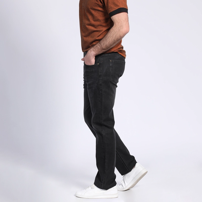 JEANS HOMBRE POTROS NEGRO LINEA SPANDEX REGULART FIT - 3