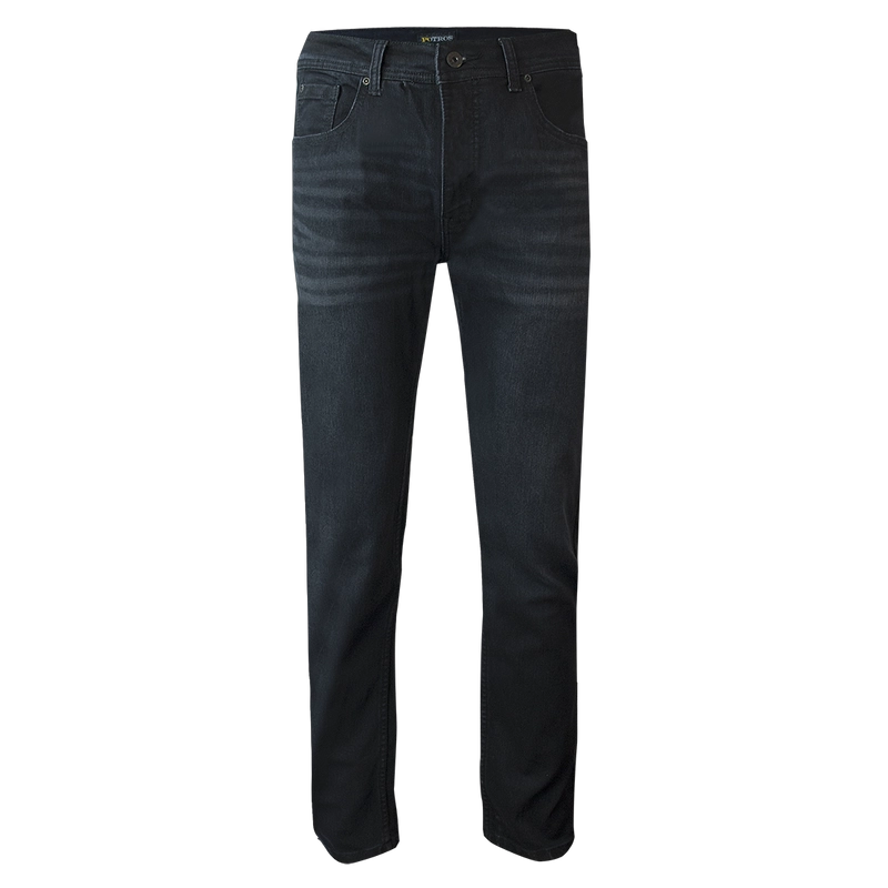 JEANS HOMBRE POTROS NEGRO LINEA SPANDEX REGULART FIT - 4