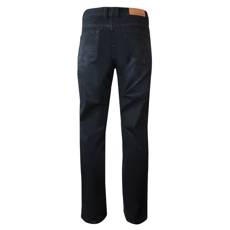 JEANS HOMBRE POTROS NEGRO LINEA SPANDEX REGULART FIT - 6