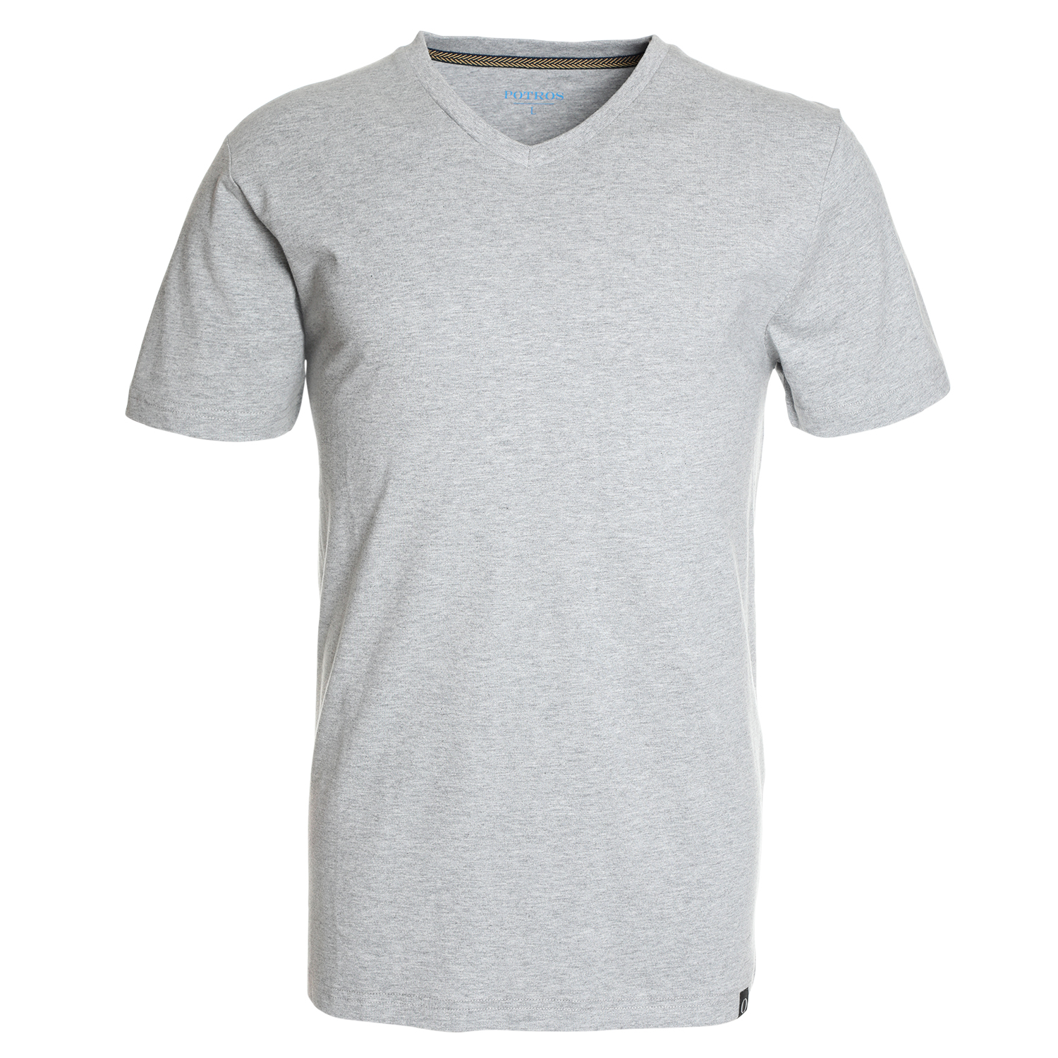 POLERA CUELLO V GRIS - 4