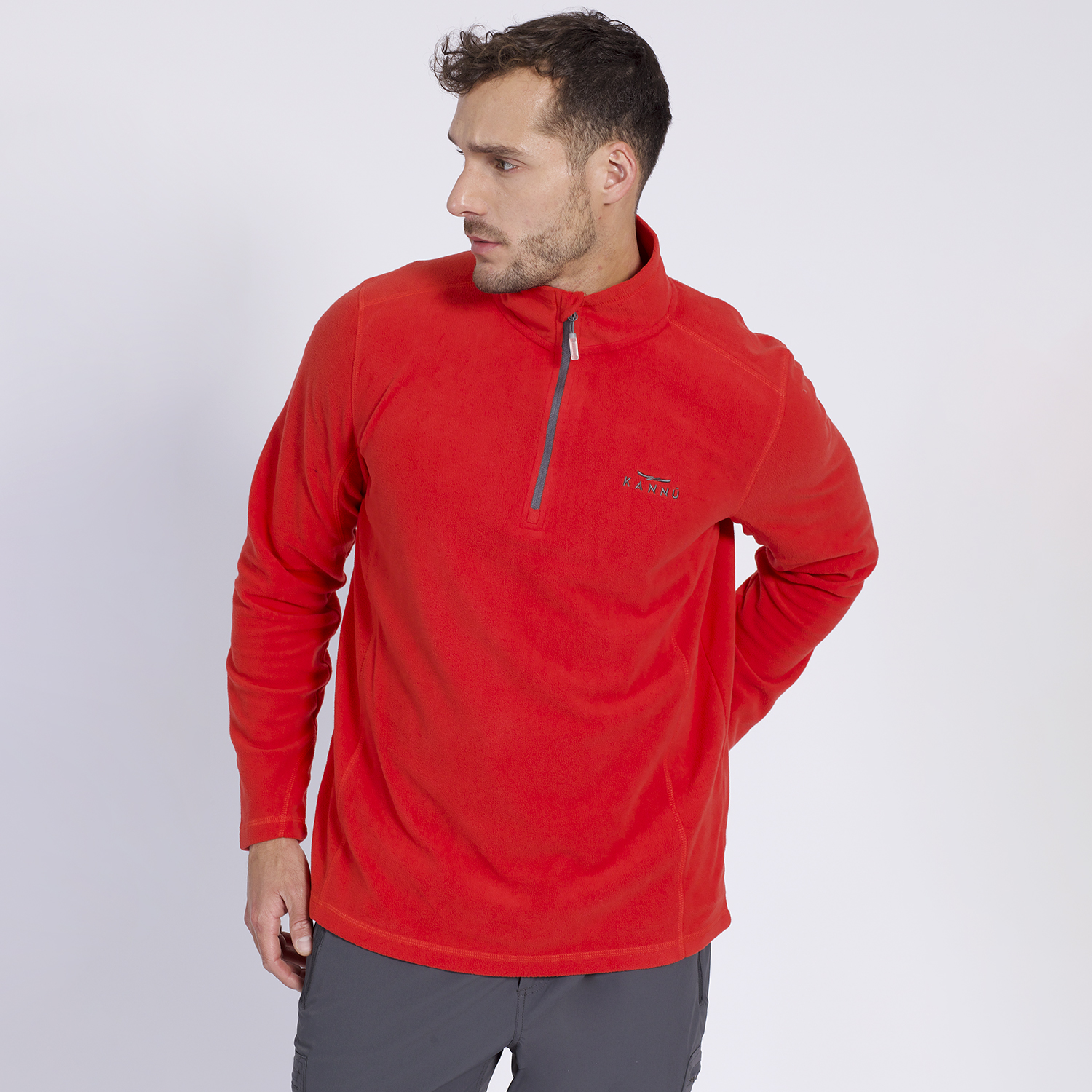POLAR VALLE DE LA LUNA HALF ZIPPER HOMBRE NARANJA CLARO - 2