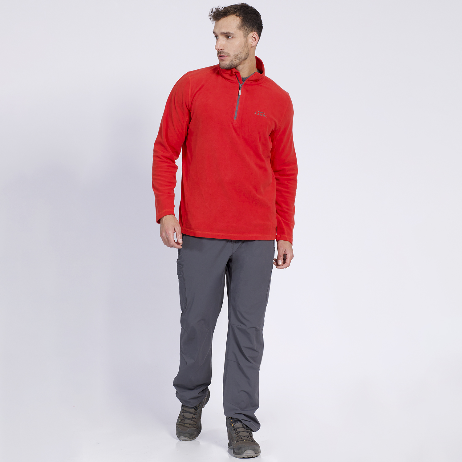 POLAR VALLE DE LA LUNA HALF ZIPPER HOMBRE NARANJA CLARO - 3
