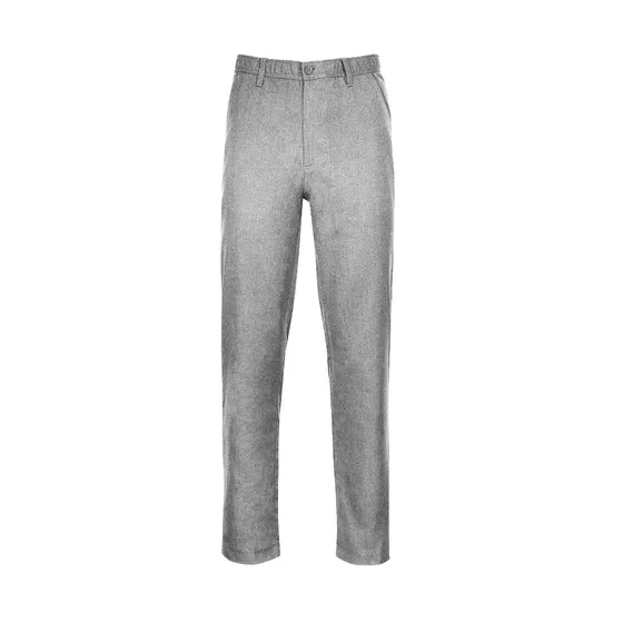 PANTALÓN ESCOLAR BÁSICO FRENTE PLANO NIÑO GRIS CLARO - 1