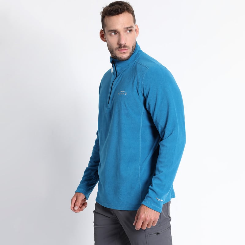 POLAR TERMICO HOMBRE VALLE DE LA LUNA HALF ZIPPER CELESTE - 3