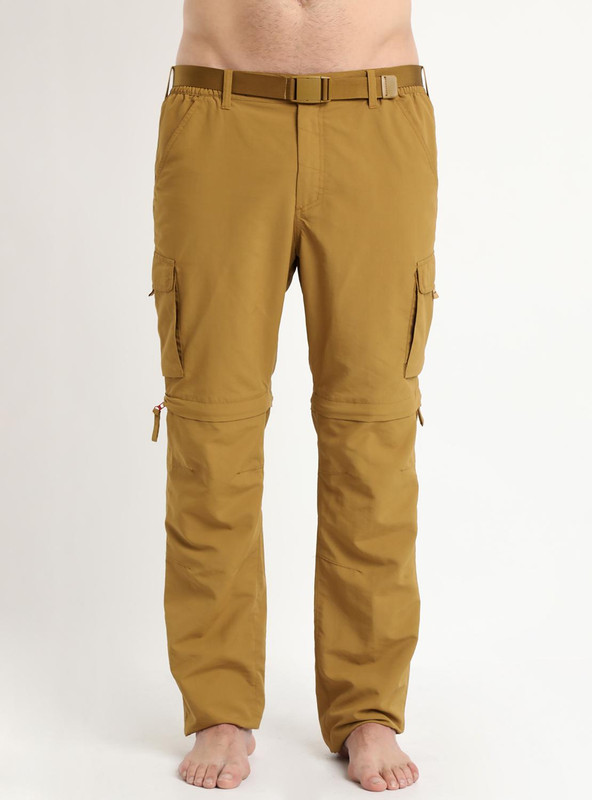 PANTALÓN HOMBRE KANNÚ NYLON PANTALON DESMONTABLE MOSTAZA - 1