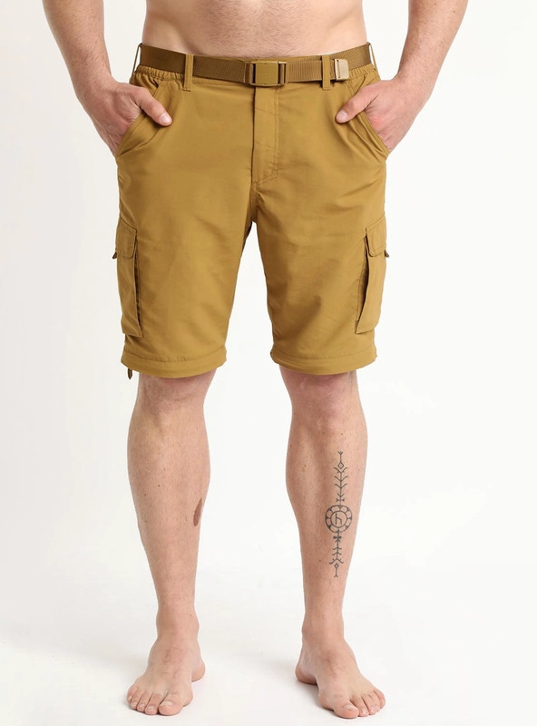 PANTALÓN HOMBRE KANNÚ NYLON PANTALON DESMONTABLE MOSTAZA - 4