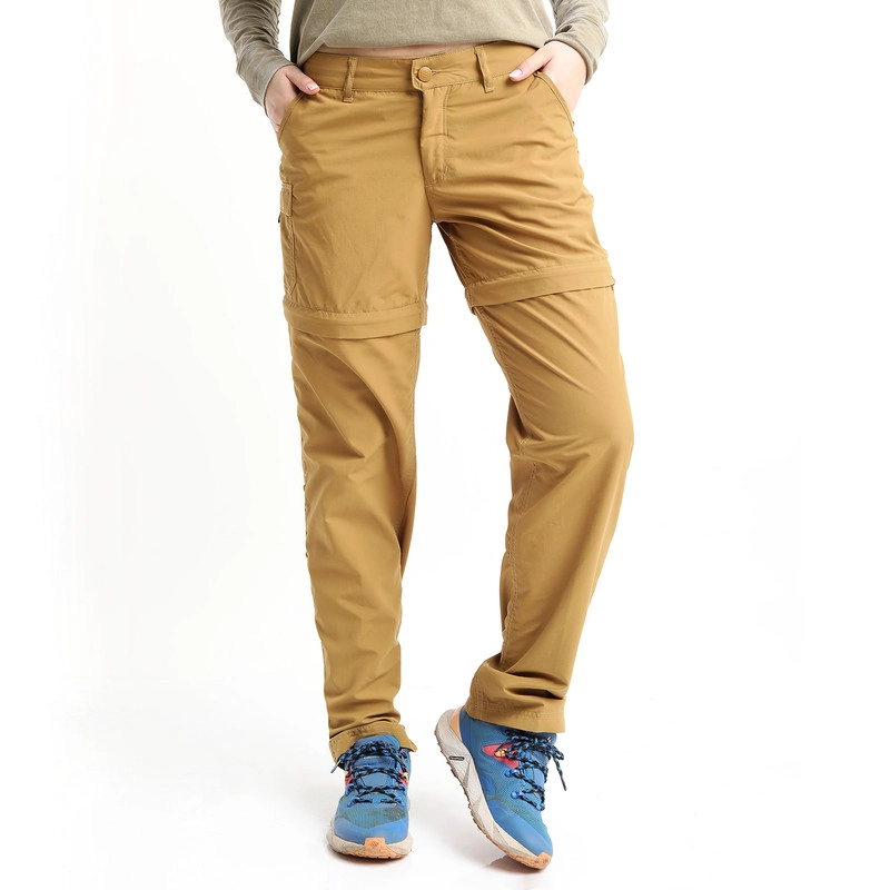 PANTALÓN LARGO REGULAR MUJER KANNÚ MOSTAZA DESMONTABLE - 1