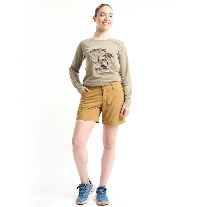 PANTALÓN LARGO REGULAR MUJER KANNÚ MOSTAZA DESMONTABLE - 5