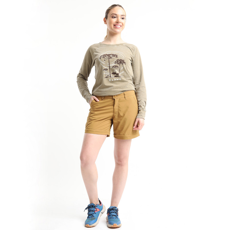 PANTALÓN LARGO REGULAR MUJER KANNÚ MOSTAZA DESMONTABLE - 5