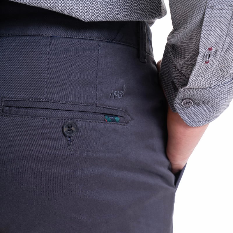 PANTALÓN CHINO REGULAR FIT HOMBRE MCGREGOR GRIS SPANDEX PIZARRA - 4