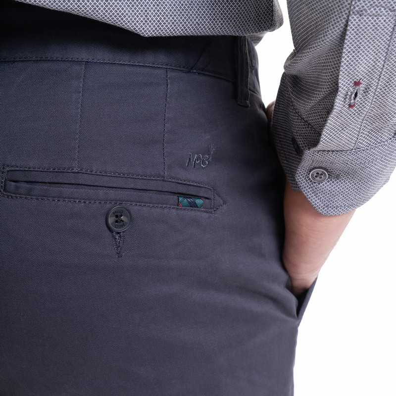 PANTALÓN CHINO REGULAR FIT HOMBRE MCGREGOR GRIS SPANDEX PIZARRA - 4