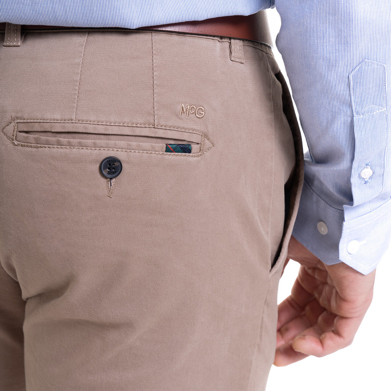 PANTALÓN CHINO REGULAR FIT HOMBRE MCGREGOR BEIGE SPANDEX MEDIO - 4